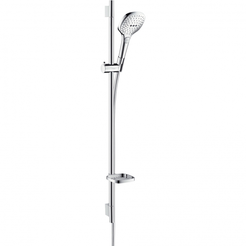 Душевой гарнитур Hansgrohe Raindance Select 120 3jet 90 см 26621400 белый хром 23484₽
