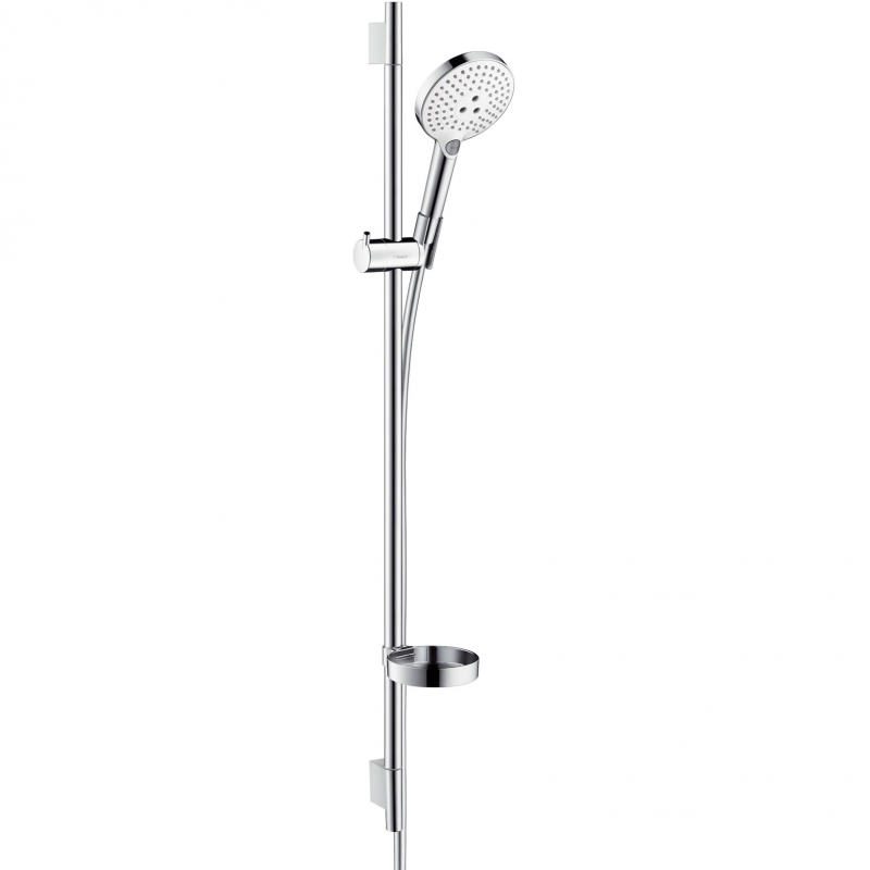 Душевой гарнитур Hansgrohe Raindance Select 120 Unica Set 90 см 26631400 белый хром 25350₽