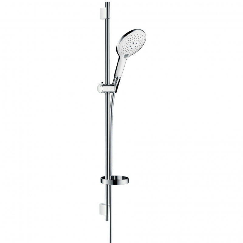 Душевой гарнитур Hansgrohe Raindance Select 150 3iet 90 см 27803400 белый хром 33372₽