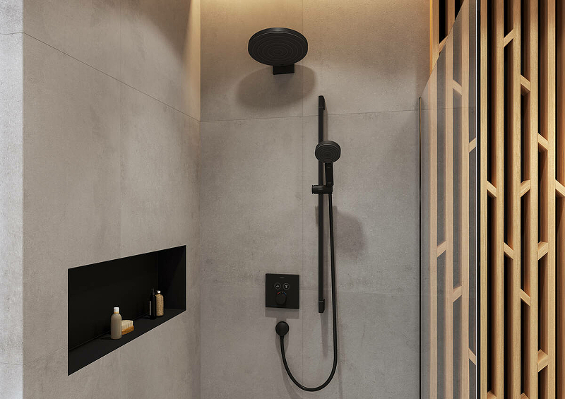 Термостат для душа Hansgrohe ShowerSelect 15763670
 черный матовый - фото 7