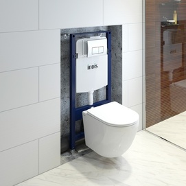 Комплект 3в1 Подвесной унитаз с инсталляцией Iddis Basic BASB010i73