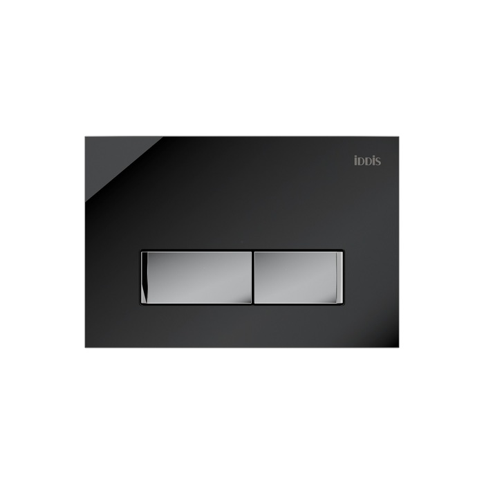 Кнопка для инсталяции Iddis Uniglass UNG10GBi77 черный - фото 1