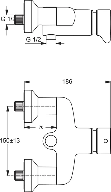 Смеситель для душа Ideal Standard CERAPLUS B8297AA, цвет хром - фото 2