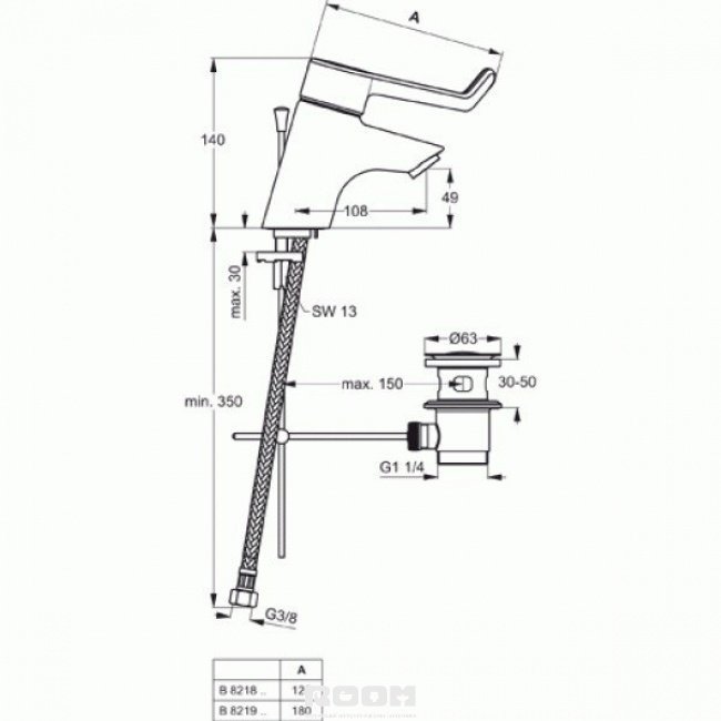 Смеситель для раковины Ideal Standard Ceraplus B8220AA, цвет хром - фото 2