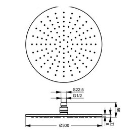 Фото Верхний душ Ideal Standard Idealrain B9443AA