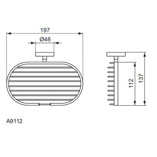 Полка Ideal Standard Iom A9112AA, цвет хром - фото 2