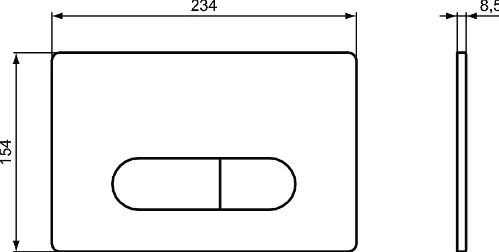 Кнопка для инсталляции Ideal Standard Oleas M1SmartFlush M1P1 R0115A6 5571₽