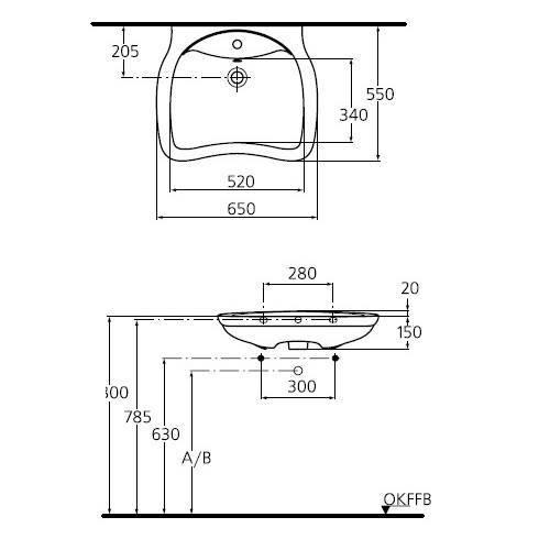 Раковина Ideal Standard San Remo E765201, цвет белый - фото 2