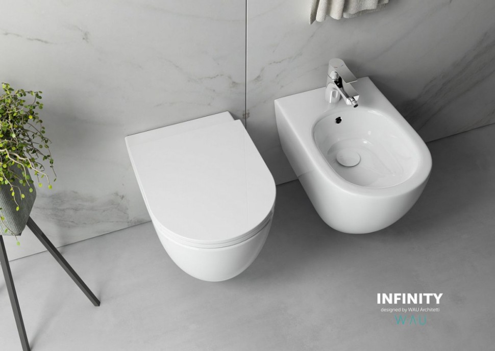 Биде подвесное Isvea Infinity 10NF41001SV белое 29000₽