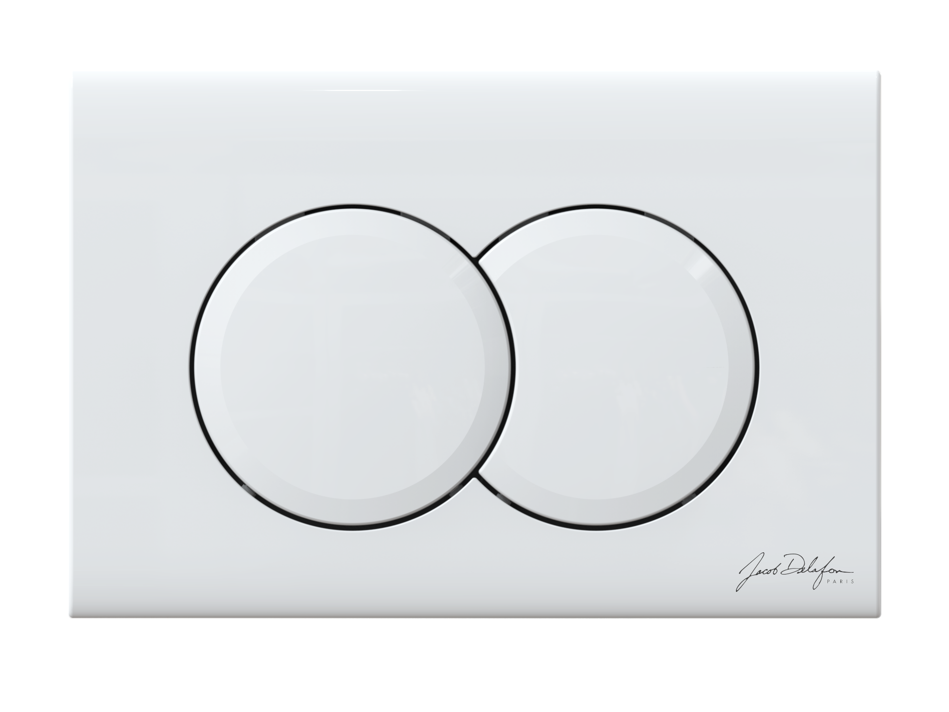 Кнопка смыва Jacob Delafon E36496-00 белая глянцевая 2720₽