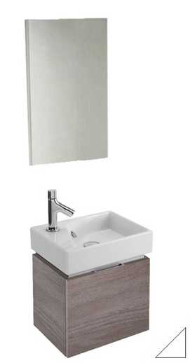 Мебель для ванной комнаты Jacob Delafon EB1096-N18 Rythmik 39 см. (белый блестящий), подвесная