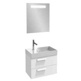 Мебель для ванной комнаты Jacob Delafon EB1300-N18 Rythmik 60 см., 2 ящика, для раковины EXR112-Z (белый), подвесная
