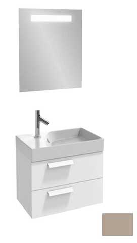 Мебель для ванной комнаты Jacob Delafon EB1301-E10 Rythmik 60 см., 2 ящика, для раковины EXQ112-Z (квебекский дуб), подвесная