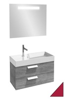 Мебель для ванной комнаты Jacob Delafon EB1302-R3  Rythmik 80 см., 2 ящика, для раковины EXР112-Z (малиновый), подвесная