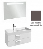 Мебель для ванной комнаты Jacob Delafon EB1304-G80 Rythmik 100 см., 2 ящика, для раковины ЕХN112-Z (светло - коричневый), подвесная