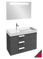 Мебель для ванной Jacob Delafon EB1310-R3 Rytmik 100 см., 3 ящика, для раковины ЕХN112-Z (малиновый), подвесная