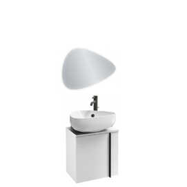 Мебель для ванной Jacob Delafon EB3045G-N18 Nouvelle Vague 45 левая (белый глянец), подвесная