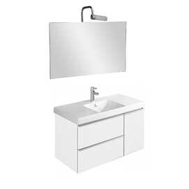 Мебель для ванной комнаты Jacob Delafon Odeon 100 см., белый блестящий ламинат, подвесная