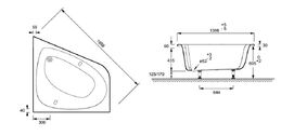    Jacob Delafon Odeon Up 140x140 Tonus+,  /