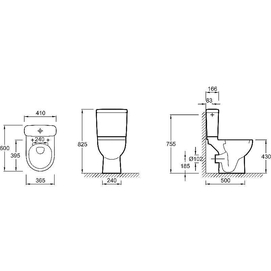 Фото Унитаз-компакт Jacob Delafon Odeon Up 18557K без сиденья