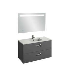 Мебель для ванной Jacob Delafon Ola 100 серый антрацит, подвесная