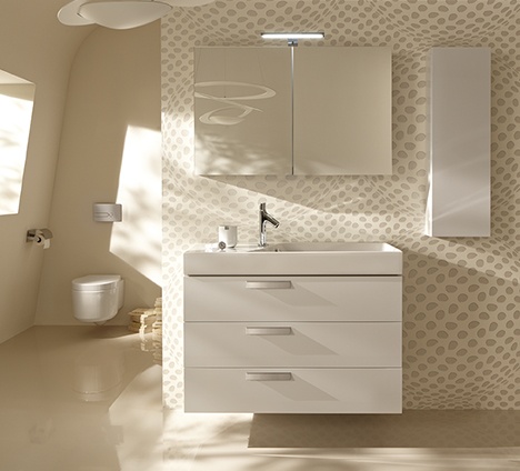 Мебель для ванной комнаты Jacob Delafon Rythmik 100 см., арлингтонгский дуб, 3 ящика, подвесная, цвет коричневый EB1310-E70 - фото 4