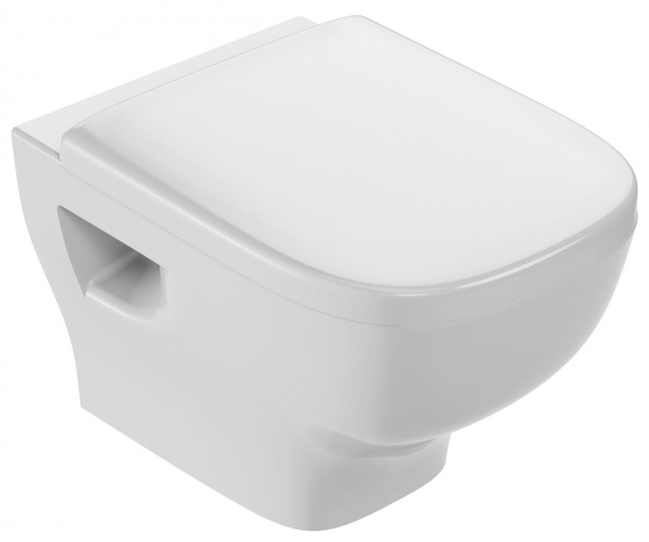 Комплект подвесного унитаза с инсталляцией Jacob Delafon Struktura EDF103-CP безободковый сиденье микролифт белый кнопка хром 41840₽