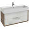 Фото Мебель для ванной комнаты Jacob Delafon Vivienne 100 см подвесная, дуб давос натуральный глянцевый 2