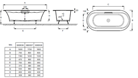    Jacob Delafon Volute 170x80