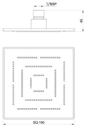 Верхний душ Jaquar Maze OHS-CHR-1605 хром - фото 2