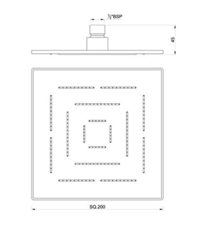 Верхний душ Jaquar Maze OHS-CHR-1619 хром - фото 2