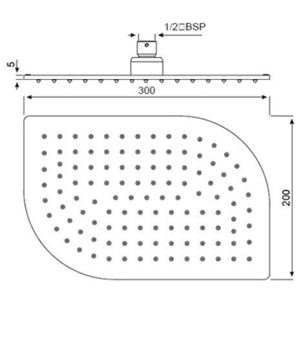 Верхний душ Jaquar Maze OHS-CHR-85859M хром - фото 2