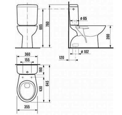 Унитаз Jika Zeta 25397 18324₽