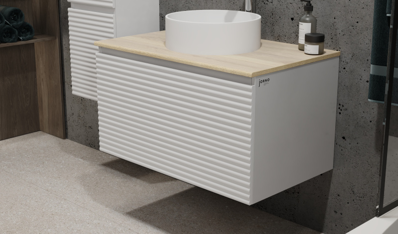 Мебель для ванной комнаты Jorno COSSETY 80 см белый дуб мавелла голд 29331₽