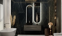 Фото Мебель для ванной Jorno Shine 120 см подвесная, антрацит 4