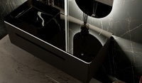 Фото Мебель для ванной Jorno Shine 120 см подвесная, антрацит 4