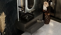 Фото Мебель для ванной Jorno Shine 120 см подвесная, антрацит 5