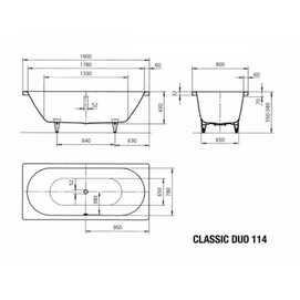    Kaldewei Classic Duo 190x90 291500013001   Easy Clean 190x90