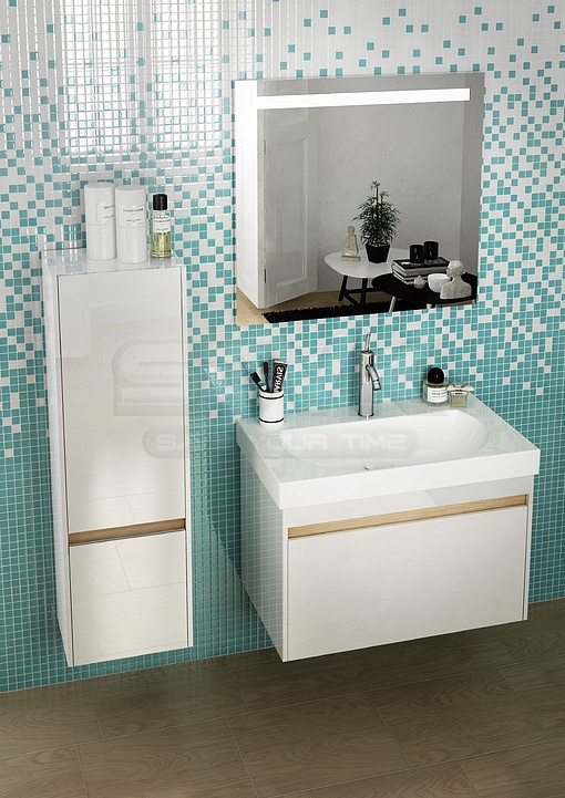 Фото Мебель для ванной Kerama Marazzi Buongiorno 80 с 1 выдвижным ящиком + 1 внутренний ящик белый