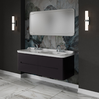 Мебель для ванных комнат Kerasan Waldorf 144 см черная матовая