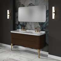 Фото Мебель для ванных комнат Kerasan Waldorf 144 см черная матовая 3