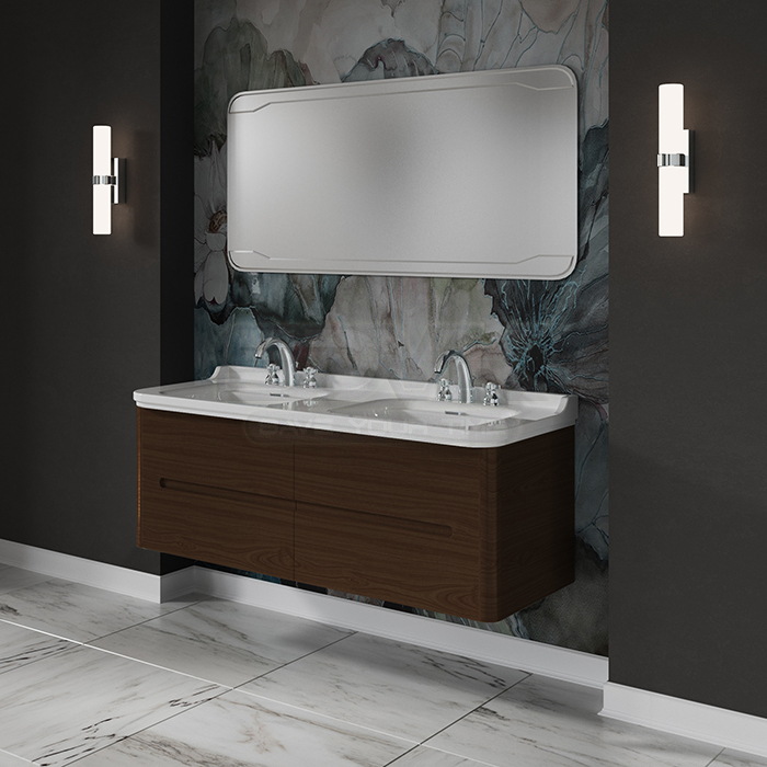 Фото Мебель для ванных комнат Kerasan Waldorf 144 см темный орех