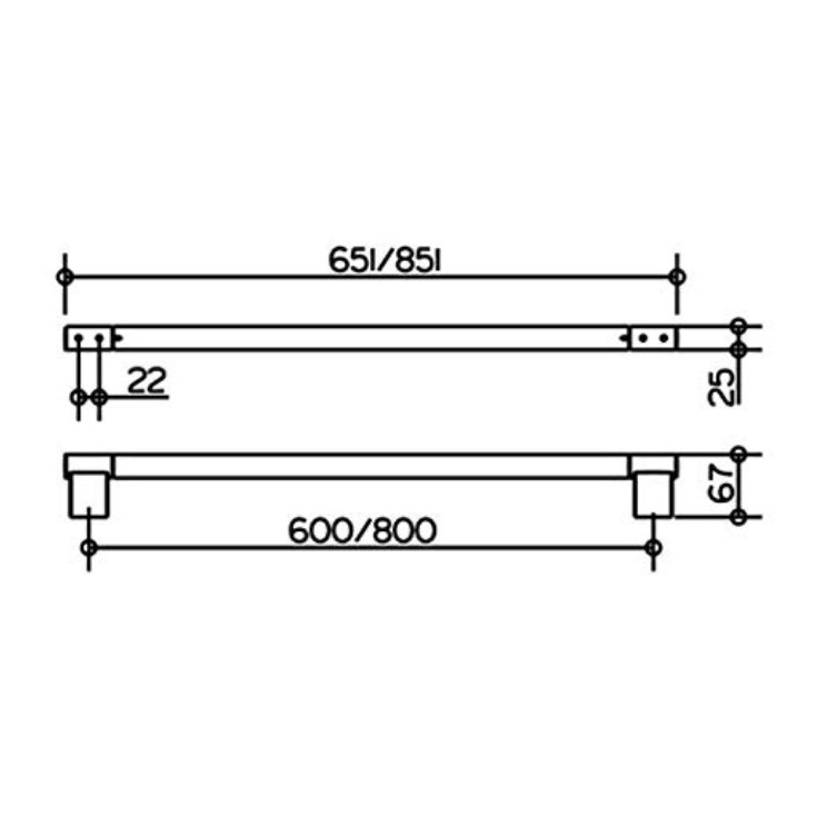 Полотенцедержатель Keuco KEUCO (Plan) 14901010600, цвет хром - фото 2