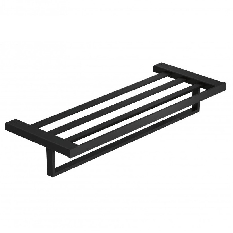 Полотенцедержатель Kludi Vela C 3198939 с полкой черный матовый 50760₽