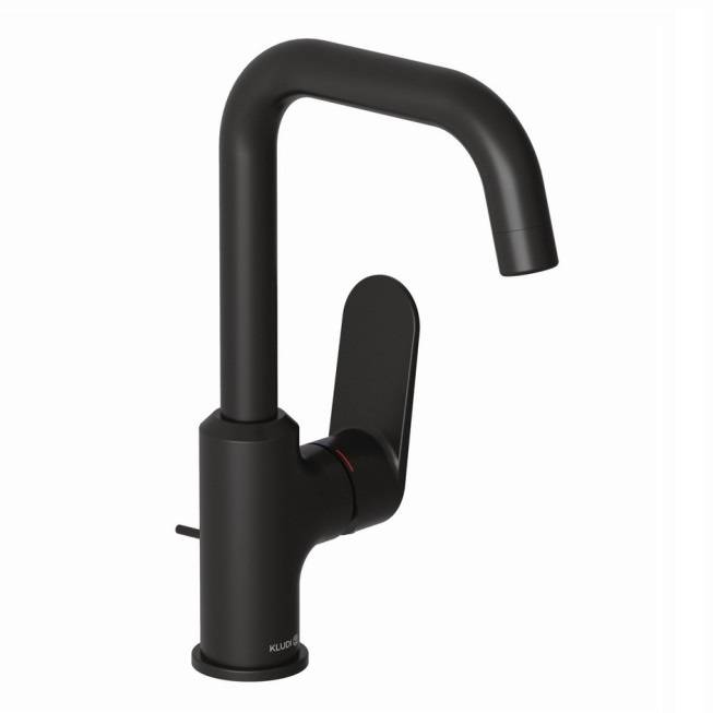 Смеситель для кухни Kludi X1 320273975 черный матовый, с донным клапаном
