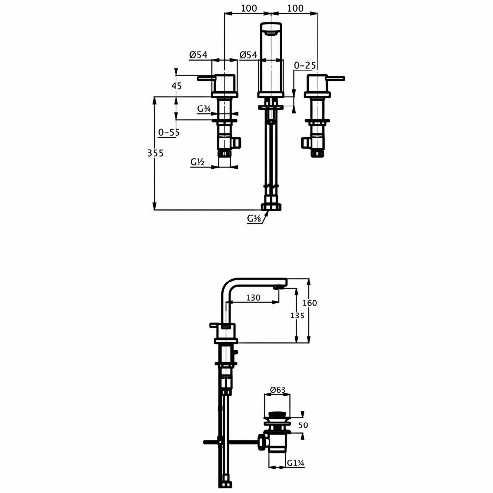 Смеситель для раковины Kludi Zenta 383930575, цвет хром - фото 2