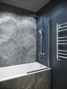 Душевая шторка для ванны Knotlor VEIL CRYSTAL BS070CG0C