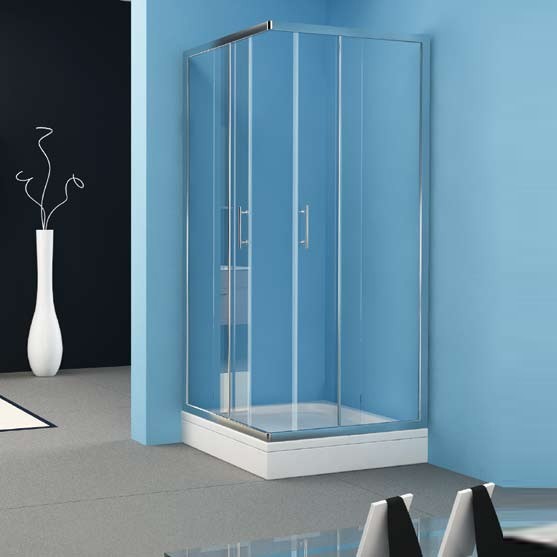 Душевой уголок Kolpa-San Eco Quat TKK 90x90 стекло прозрачное профиль хром 48180₽