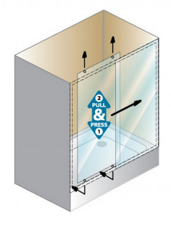 Душевые двери Kolpa-San Q-Line TV2D 120 см 71500₽