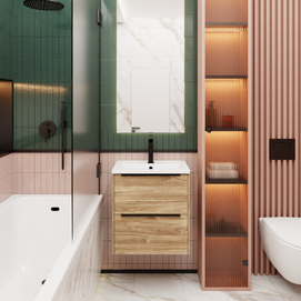 Мебель для ванной комнаты La Fenice Tesoro FNC-01-TES-DKK-60-2